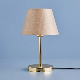 Opviq Lámpara de mesa AYD-3402 Beige y Dorado